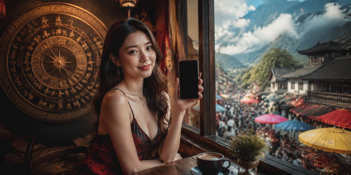 Người dùng tại Sa Pa ngồi quán cà phê buổi sáng đọc phân tích kèo bóng đá trên điện thoại